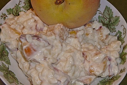 Vanillerisotto mit Pfirsich 2