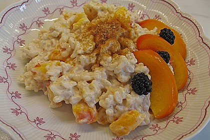 Vanillerisotto mit Pfirsich 3