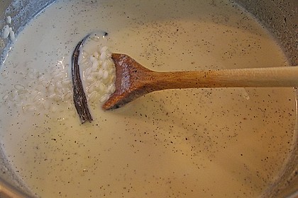 Vanillerisotto mit Pfirsich 4