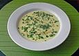 Spargelcremesuppe mit Kresse