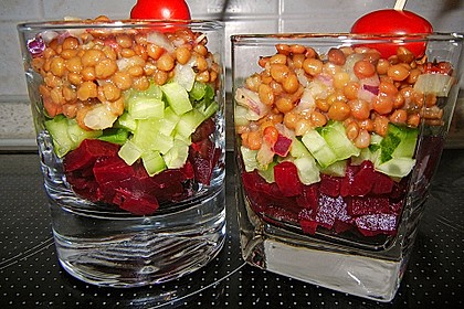 Warmer Linsensalat nach Oma