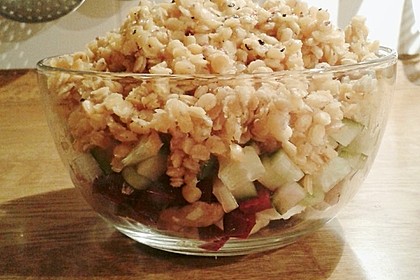 Warmer Linsensalat nach Oma 3
