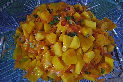 Mangosalat  mit Fr&uuml;hlingszwiebeln 2