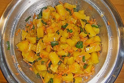 Mangosalat  mit Fr&uuml;hlingszwiebeln 3