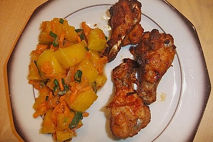 Mangosalat  mit Fr&uuml;hlingszwiebeln 4