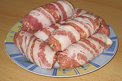Cevapcici (Hackw&uuml;rstchen) im Speckmantel 2