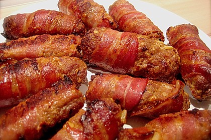 Cevapcici (Hackw&uuml;rstchen) im Speckmantel 16