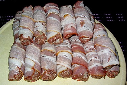 Cevapcici (Hackw&uuml;rstchen) im Speckmantel 25