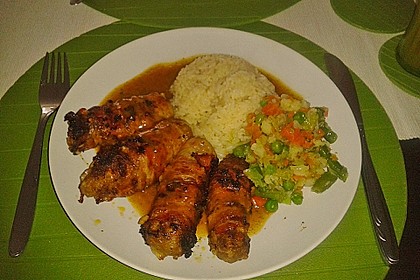 Cevapcici (Hackw&uuml;rstchen) im Speckmantel 42