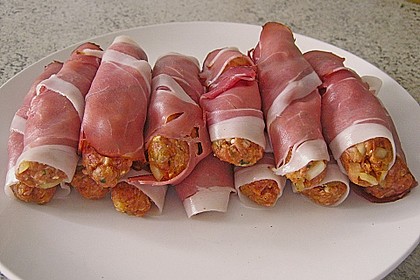 Cevapcici (Hackw&uuml;rstchen) im Speckmantel 51