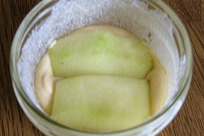 Apfelkuchen im Glas