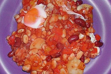Katalanischer Auflauf mit Kartoffeln und Bohnen 3