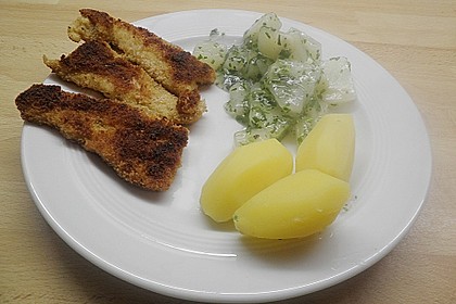 Fischfilet in krosser Panade 13