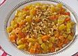 Herbstliche M&ouml;hren - Kartoffelpfanne mit Gorgonzola und Waln&uuml;ssen
