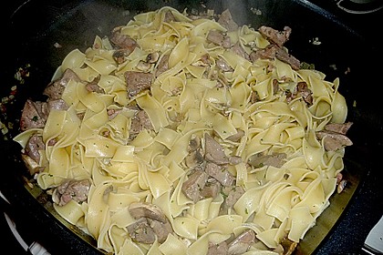 Geflügelleber - Ragout mit Pasta 4