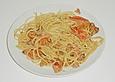 Spagetti mit Garnelen - Sahneso&szlig;e mit Cocktailtomaten
