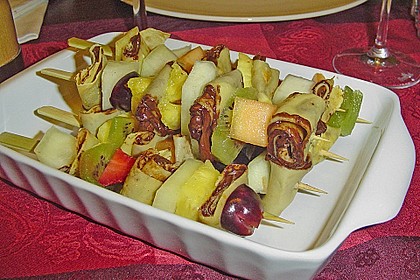 Crepe - Fruchtspieß 8