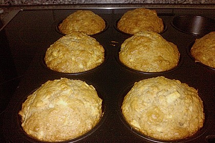 Schnelle vegane Apfel- oder Heidelbeermuffins 5