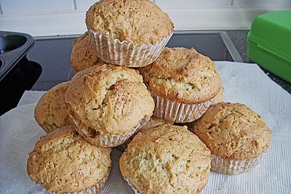 Schnelle vegane Apfel- oder Heidelbeermuffins 3