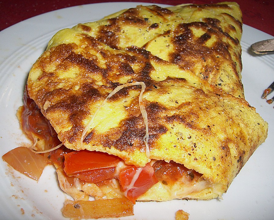 Herzhaft gefüllte Pfannkuchen (Rezept mit Bild) von mareikaeferchen ...