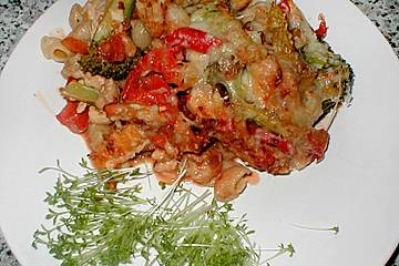 Nicoises pikanter Tomaten - Huhn - Auflauf