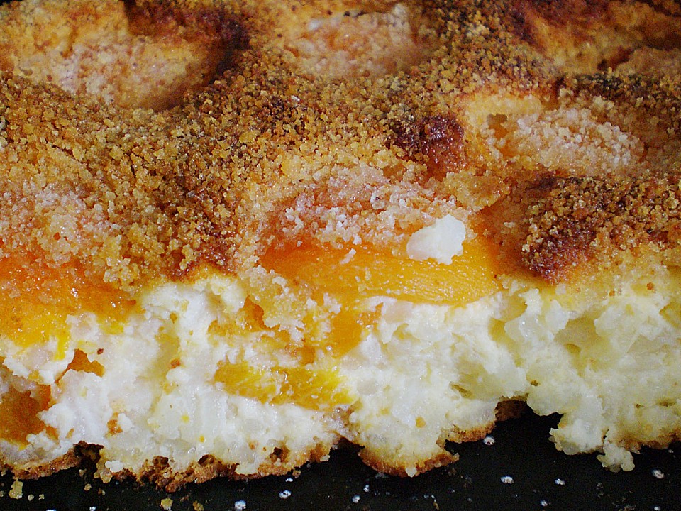 Quark - Reis - Auflauf mit Pfirsichen (Rezept mit Bild) | Chefkoch.de