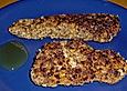 Zarte Putenschnitzelchen in Haselnusskruste