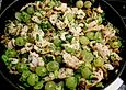 Pasta mit H&auml;hnchen, Trauben und Petersilie