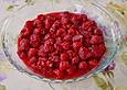 Himbeeren in gebackener Vanillecreme