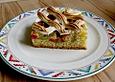 Rhabarberkuchen mit Baisergitter - vom Blech