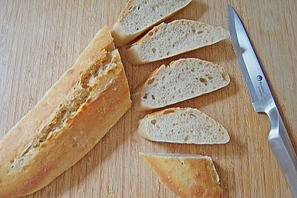 Baguette mit Sauerteig und Vorteig 2