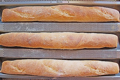 Baguette mit Sauerteig und Vorteig 4
