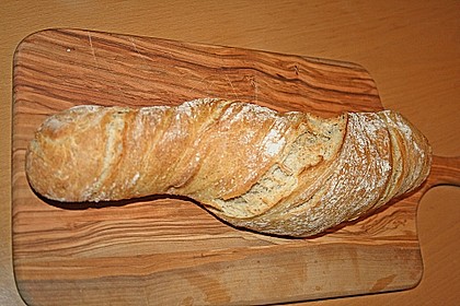 Baguette mit Sauerteig und Vorteig 8
