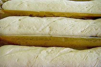 Baguette mit Sauerteig und Vorteig 10