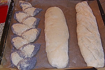 Baguette mit Sauerteig und Vorteig 16