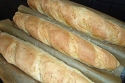 Baguette mit Sauerteig und Vorteig 29