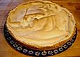 Rhabarberkuchen mit  Meringenguss (Baiserhaube)