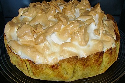 Rhabarberkuchen mit  Meringenguss (Baiserhaube) 2