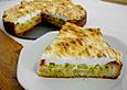Rhabarber - Kuchen mit Eiweissschaum