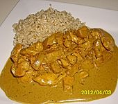 H&auml;hnchen - Ananas - Curry mit Kokosmilch (Bild)
