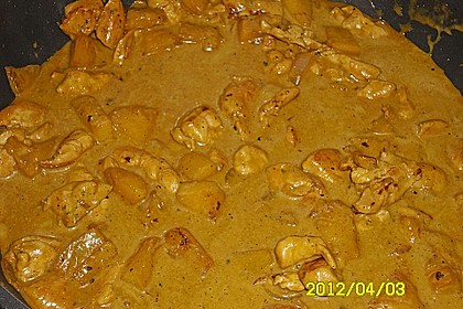 H&auml;hnchen - Ananas - Curry mit Kokosmilch 10