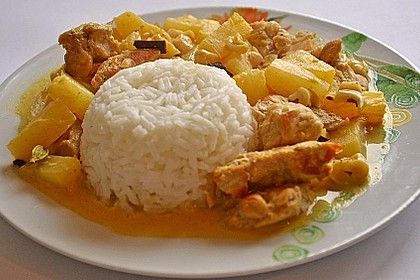 H&auml;hnchen - Ananas - Curry mit Kokosmilch 17