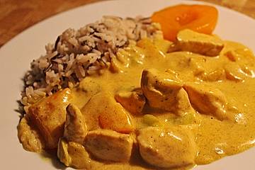Hähnchen - Pfirsich - Curry