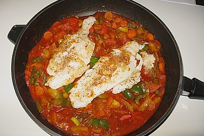 Tomaten - Paprika - Fisch - Auflauf 2