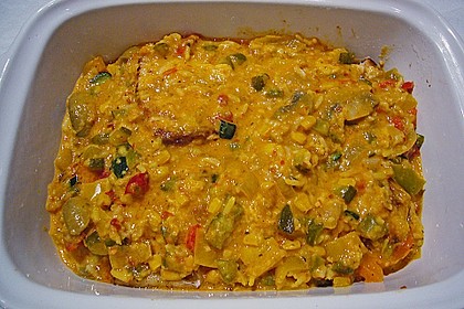 Tomaten - Paprika - Fisch - Auflauf 4
