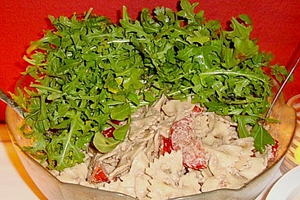 Nudelsalat mit Rucola, Tomate und Mozzarella 1