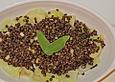 Marinierter Fenchel mit Linsen und frittiertem Salbei