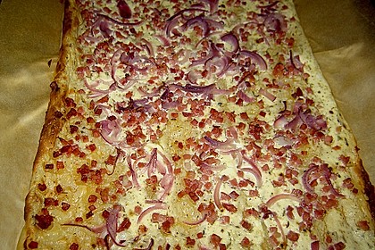 'Falscher' Flammkuchen mit Yufka - Teig 4