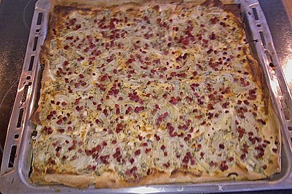 'Falscher' Flammkuchen mit Yufka - Teig 10