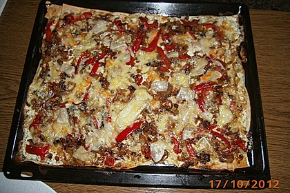 'Falscher' Flammkuchen mit Yufka - Teig 19